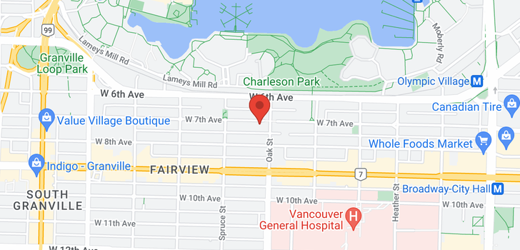 map of 1018 W 7TH AVENUE